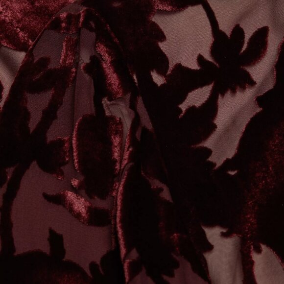 Lela Rose Elizabeth Velvet Floral Burnout Minidress - Picture 3 of 3